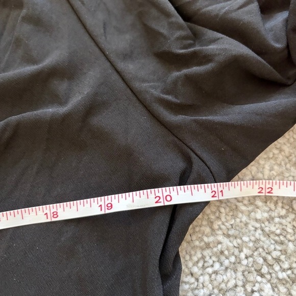 Eloquii Faux Wrap Maxi Dress Womens 18 Black V Neck NWT Formal Elegant - Picture 12 of 13